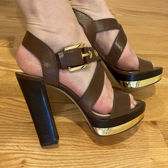 Michael Kors Shoes - Micheal Kors Platform with gold band